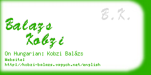 balazs kobzi business card